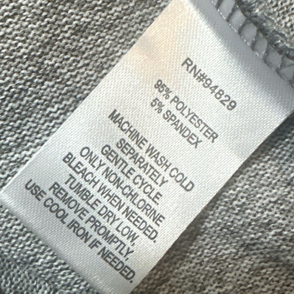 NWT Derek Heart Plus Sz 2X Gray Faux Wrap Knit Sweater Dress Long Sleeve - Picture 7 of 11